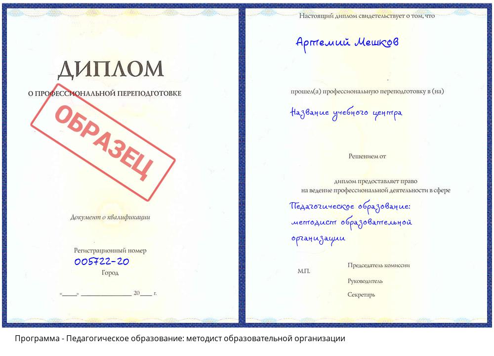 Педагогическое образование: методист образовательной организации Магадан